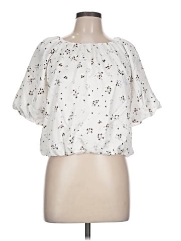 Ann Taylor Short Sleeve Blouse (view 1)