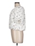 Ann Taylor White Short Sleeve Blouse Size Lg Petite - photo 5