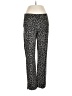 CAbi Animal Print Black Casual Pants Size 10 - photo 1