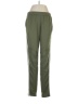 Adidas 100% Polyester Solid Green Track Pants Size M - photo 1