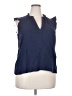 Torrid 100% Cotton Blue Sleeveless Blouse Size 2X Plus (2) - photo 1