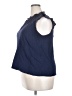 Torrid 100% Cotton Blue Sleeveless Blouse Size 2X Plus (2) - photo 5