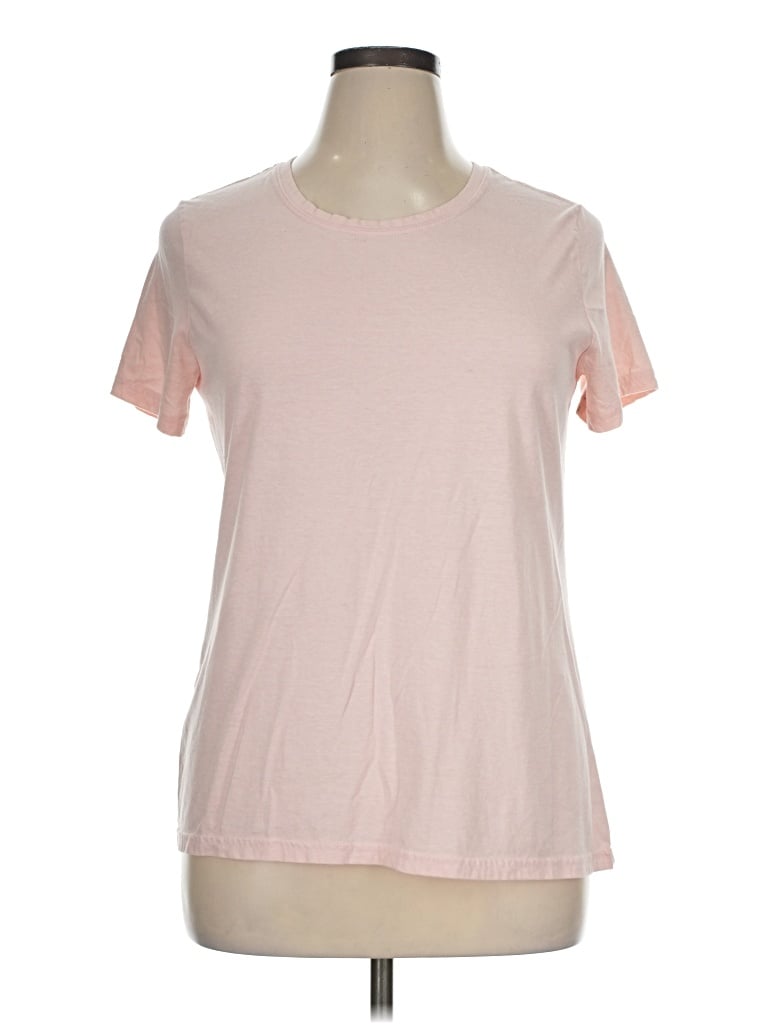 Pre-owned Time And Tru Short Sleeve T-shirt In Pink