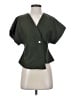 Shein Green Short Sleeve Blouse Size XS - photo 1