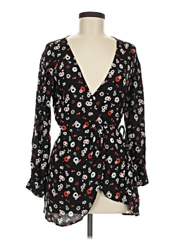 Blue Life Long Sleeve Blouse (view 1)