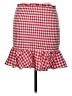 Mable Checkered-gingham Red Casual Skirt Size M - photo 2