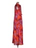 Hutch 100% Polyester Print Orange Casual Dress Size M - photo 4