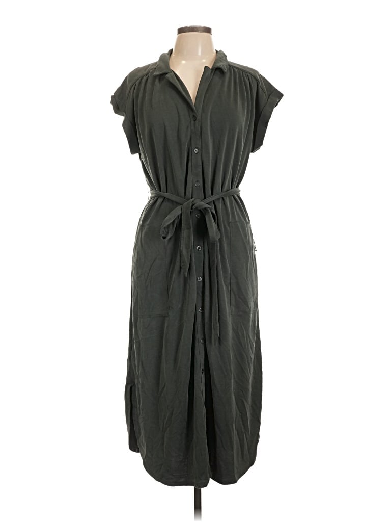 Pre-owned Lou & Grey Casual Dress In Gray