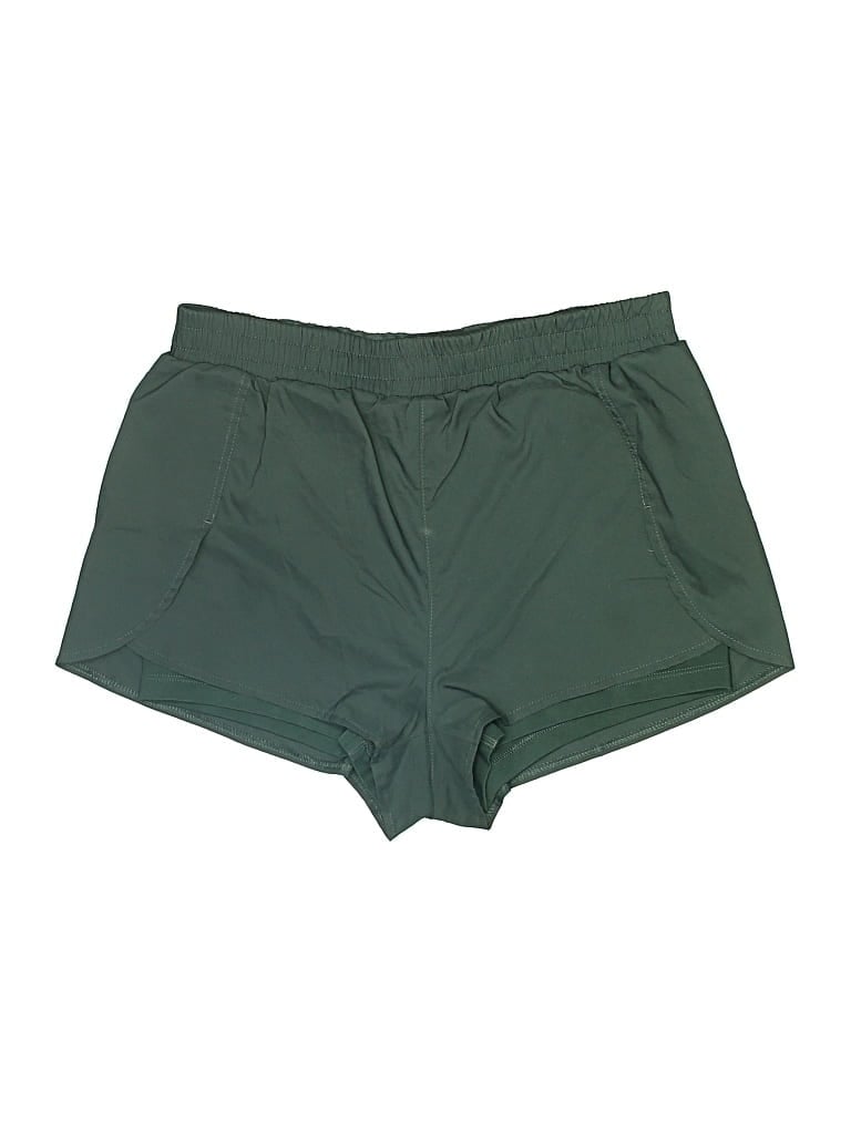 Pre-owned Girlfriend Collective Athletic Shorts In Green