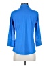 J. McLaughlin Blue 3/4 Sleeve Blouse Size S - photo 2
