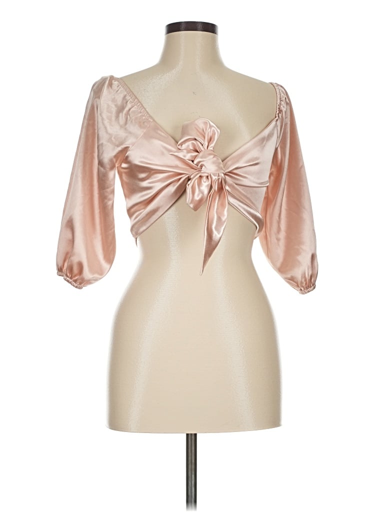 Pre-owned Shein 3/4 Sleeve Blouse In Pink