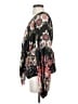 Free People 100% Polyester Hearts Tropical Floral Black Long Sleeve Blouse Size S - photo 5