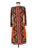 ECI Print Orange Casual Dress Size 4 - photo 1