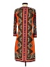 ECI Print Orange Casual Dress Size 4 - photo 2