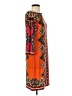 ECI Print Orange Casual Dress Size 4 - photo 4