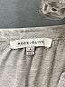 Rose + Olive Paisley Gray Short Sleeve Henley Size L - photo 7