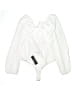 Lulus 100% Polyester White Long Sleeve Blouse Size L - photo 2