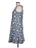 Talbots 100% Cotton Print Blue Cocktail Dress Size L - photo 5