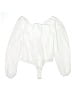 Lulus 100% Polyester White Long Sleeve Blouse Size L - photo 1