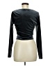 Lush Black Long Sleeve Top Size M - photo 2