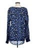 Trina Turk Animal Print Blue Blouse Size S - photo 2