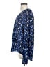 Trina Turk Animal Print Blue Blouse Size S - photo 5