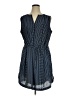 Unbranded 100% Polyester Checkered-gingham Blue Casual Dress Size XL - photo 1
