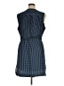 Unbranded 100% Polyester Checkered-gingham Blue Casual Dress Size XL - photo 2