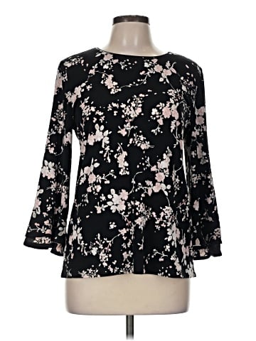 Karl Lagerfeld Paris Long Sleeve Blouse (view 1)