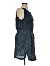 Unbranded 100% Polyester Checkered-gingham Blue Casual Dress Size XL - photo 4