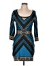 Flying Tomato 100% Polyester Graphic Blue Cocktail Dress Size L - photo 1