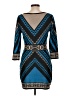 Flying Tomato 100% Polyester Graphic Blue Cocktail Dress Size L - photo 2