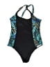 Unbranded Graphic Black One Piece Swimsuit Size M - photo 1