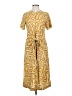 Lost + Wander Print Yellow Casual Dress Size S - photo 1