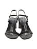 by FAR 100% Leather Gray Black Sandals Size EU 38 - photo 2