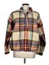 American Eagle Outfitters 100% Polyester Plaid Orange Poncho Size M - photo 1