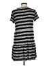 Ann Taylor LOFT Stripes Gray Casual Dress Size M - photo 2