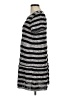 Ann Taylor LOFT Stripes Gray Casual Dress Size M - photo 5