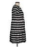 Ann Taylor LOFT Stripes Gray Casual Dress Size M - photo 4