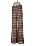 Trina Turk 100% Polyester Chevron-herringbone Brown Casual Pants Size 10 - photo 1