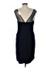Calvin Klein Chevron-herringbone Blue Cocktail Dress Size 12 - photo 2