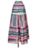 Joy Joy 100% Polyester Stripes Pink Casual Skirt Size XS - photo 1