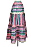 Joy Joy 100% Polyester Stripes Pink Casual Skirt Size XS - photo 2