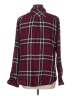 Rails 100% Rayon Plaid Burgundy Long Sleeve Button-Down Shirt Size L - photo 2