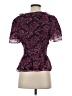 Parker Purple Short Sleeve Blouse Size XS - photo 2