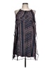 BCBGMAXAZRIA 100% Polyester Blue Sleeveless Blouse Size L - photo 1