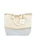 Assorted Brands Stripes Ivory Tote One size - photo 1