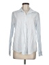 Piombo Stripes White Long Sleeve Button-Down Shirt Size M - photo 1