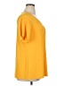 Notations Yellow Short Sleeve Blouse Size 1X - photo 4