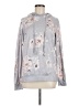 Angashion Floral Gray Pullover Hoodie Size M - photo 1